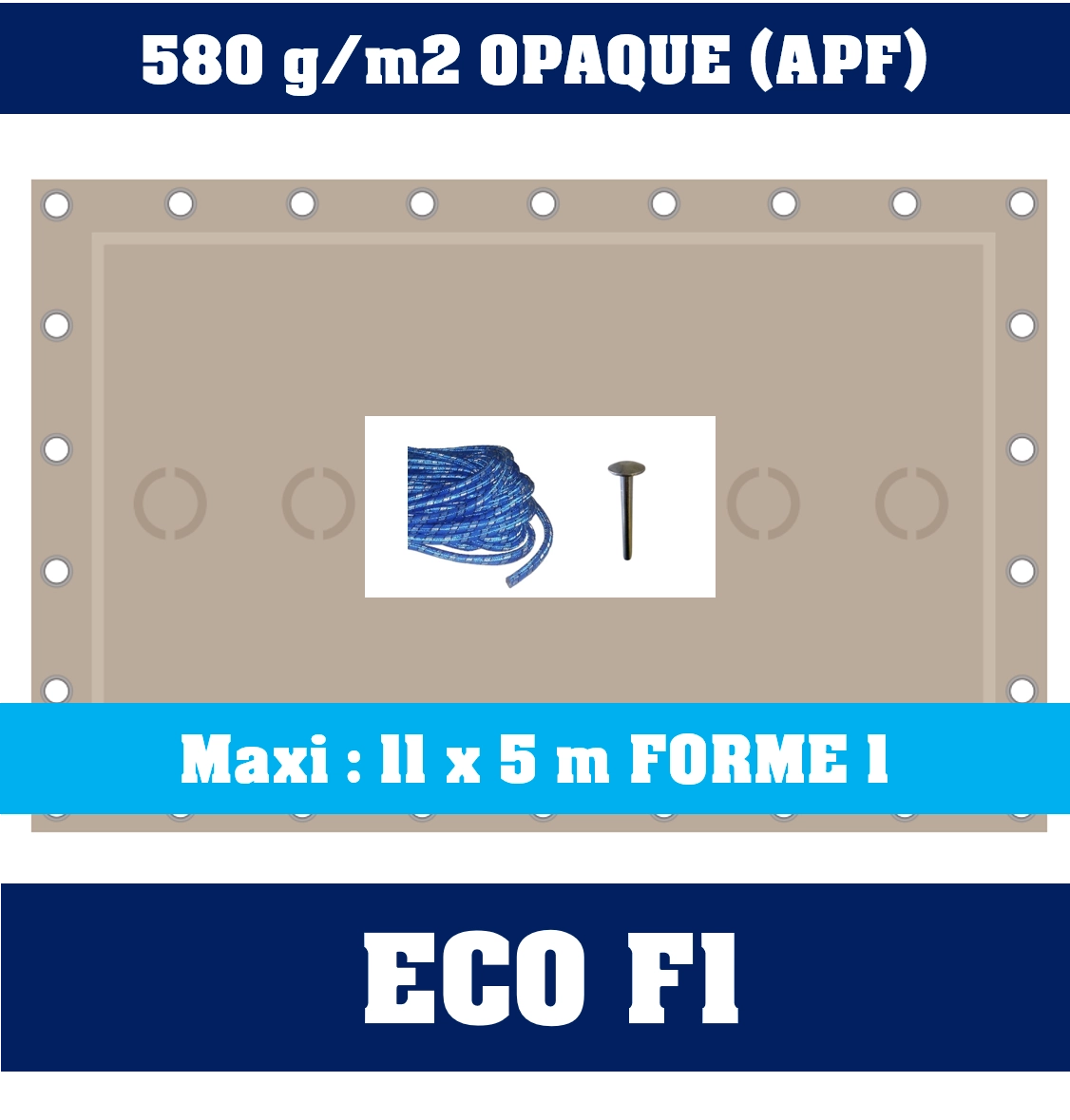 Bâche Opaque éco Sur-mesure 1 Bâche Opaque éco Sur-mesure