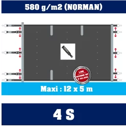 Bâche à Barres 4S Irricover