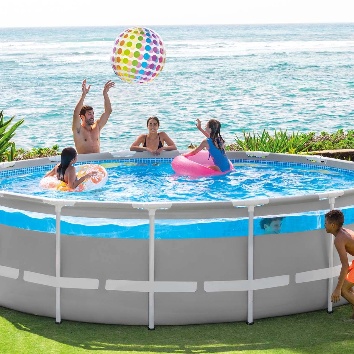 Piscine Hors-sol Clearview Ø4,88 X 1,22 M Intex 3 Piscine Hors-sol Clearview Ø4,88 X 1,22 M Intex – Image 3