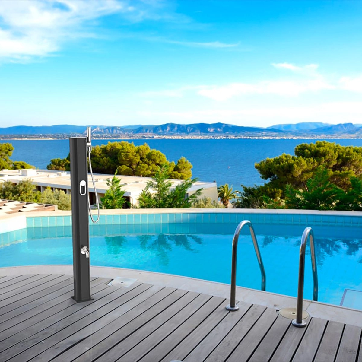 Douche Solaire Jolly Go Vert Réséda 3 Douche Solaire Jolly Go Vert Réséda – Image 3