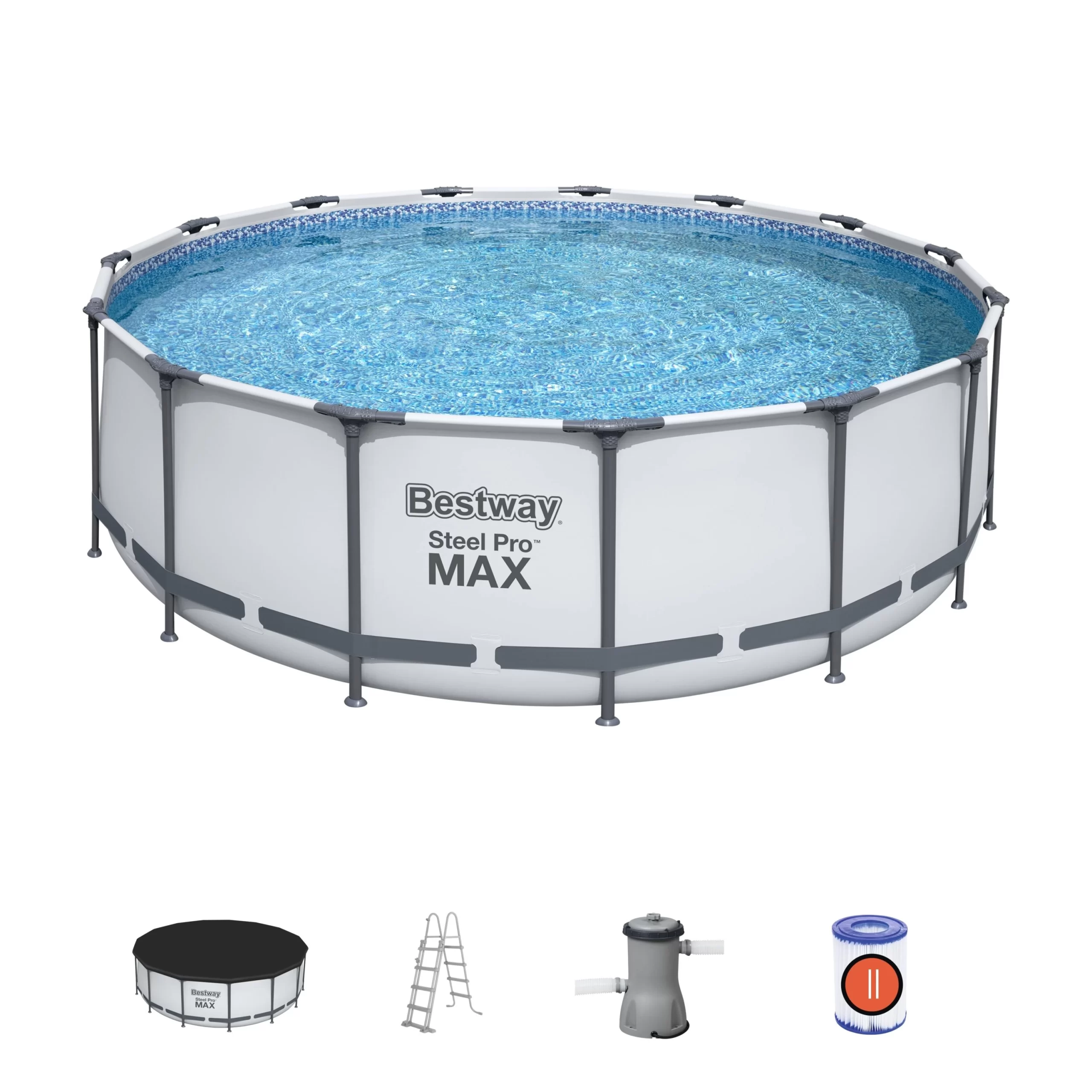 Piscine Hors-sol Steel Pro Max Ø4,57 X 1,22 M Bestway 2 Piscine Hors-sol Steel Pro Max Ø4,57 X 1,22 M Bestway – Image 2